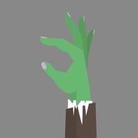 zombie hand zakelijke platte vector