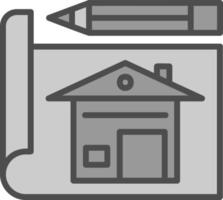 huis plan vector icoon ontwerp