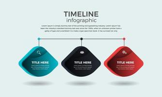 modern infographic ontwerp sjabloon met opties of stappen, bedrijf infographic concept ontwerp vector