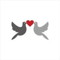 duif vector dier paren liefde romance