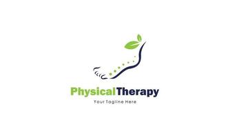 fysiek behandeling logo ontwerp, medisch Gezondheid welzijn vector