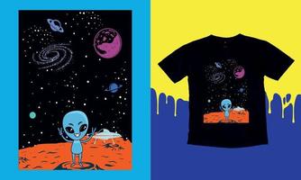 buitenaards wezen modern verzameling van zuur ufo posters in de stijl van techno, enthousiast muziek- met neon 3d realistisch buitenaards wezen psychedelica. wereld ufo dag. afdrukken voor kleding sweatshirts en t-shirts geïsoleerd achtergrond vector