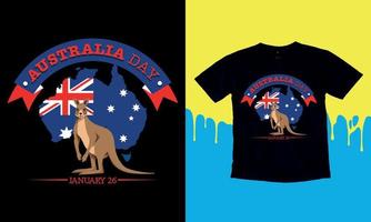 Australië dag januari 26, t overhemd ontwerp, vector