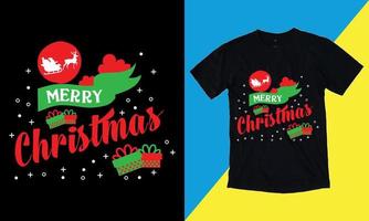 vrolijk Kerstmis december 25 t shirt, vector