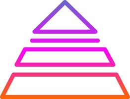 piramide vector icoon ontwerp