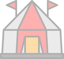 circus tent vector icoon ontwerp