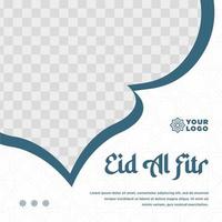 Ramadan eid al fitr sociaal media berichten verzameling banier sjabloon vector