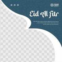 Ramadan eid al fitr sociaal media berichten verzameling banier sjabloon vector