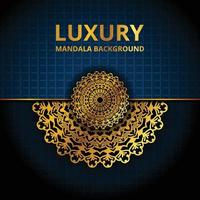 luxe gouden mandala-achtergrondontwerp vector