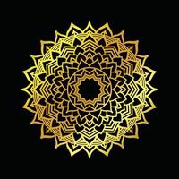 luxe gouden mandala-achtergrondontwerp vector