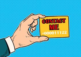 Neem contact met me op Concept Vector