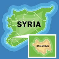 Syrië kaart Vector