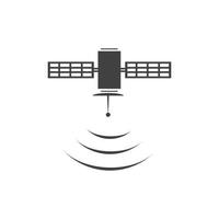 satelliet icoon, transmissie vector illustratie