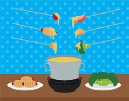 Fondue vector illustratie