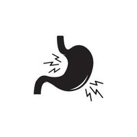 maag pijn of diarree logo of icoon gemakkelijk vector illustratie ontwerp