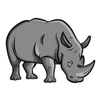 neushoorn tekenfilm illustratie vector