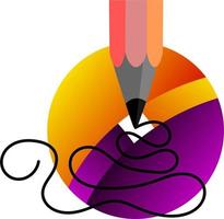 de illustraties en clip art. logo ontwerp. illustratie van een borstel met verf vector