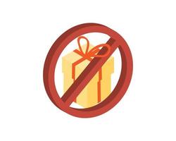 Nee geschenk het beleid en anti-corruptie het beleid voor de aanvaarding van cadeaus of andere beloning vector