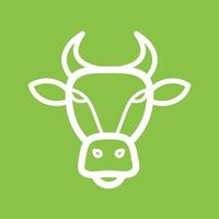buffel gezicht lijn kleur achtergrond icoon vector