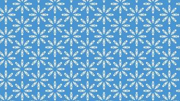 meetkundig sneeuwvlok behang iv wit, blauw vector