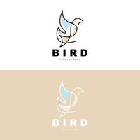 vogel logo, vogel Vleugels vector, minimalistische ontwerp, voor Product branding, sjabloon icoon illustratie vector