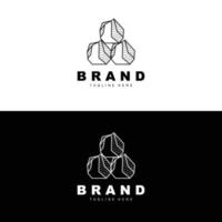 steen logo, edelsteen lijn steen ontwerp, diamant, kristal, gemakkelijk elegant, Product merk vector, natuurlijk steen icoon vector