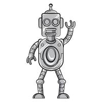 robot tekenfilm vector illustratie