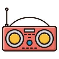 radio icoon, geschikt voor een breed reeks van digitaal creatief projecten. gelukkig creëren. vector