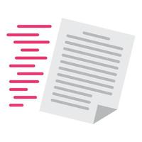 document stromen icoon, geschikt voor een breed reeks van digitaal creatief projecten. gelukkig creëren. vector