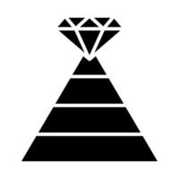 piramide icoon, geschikt voor een breed reeks van digitaal creatief projecten. gelukkig creëren. vector