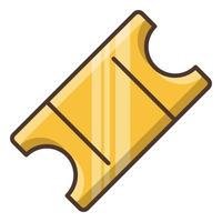 goud ticket icoon, geschikt voor een breed reeks van digitaal creatief projecten. gelukkig creëren. vector