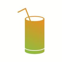 uniek drinken ik vector glyph icoon