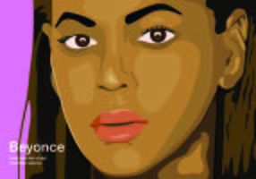 Illustratie Gezicht Beyonce vector