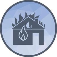 brand consumeren huis laag poly achtergrond icoon vector
