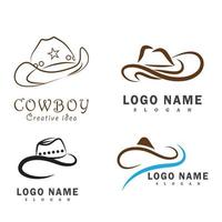 cowboy logo vector sjabloon ontwerp