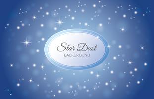 Blue Star Dust Achtergrond vector
