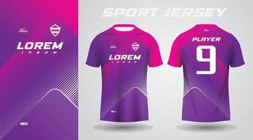 Purper roze sport Jersey ontwerp vector