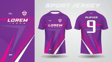 Purper roze sport Jersey ontwerp vector