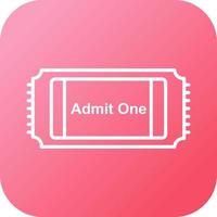 film ticket vector icoon