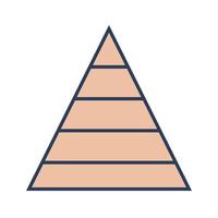 piramide diagram vector icoon