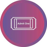 film ticket vector icoon