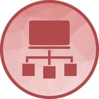 systeem verbinding laag poly achtergrond icoon vector