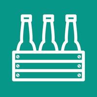 bier flessen lijn kleur achtergrond icoon vector