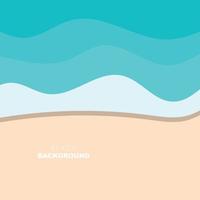 strand achtergrond, strand tafereel ontwerp met zand en oceaan golven, sjabloon icoon vector illustratie