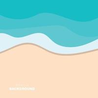 strand achtergrond, strand tafereel ontwerp met zand en oceaan golven, sjabloon icoon vector illustratie