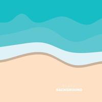 strand achtergrond, strand tafereel ontwerp met zand en oceaan golven, sjabloon icoon vector illustratie