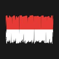 Indonesië vlag borstel vector illustratie