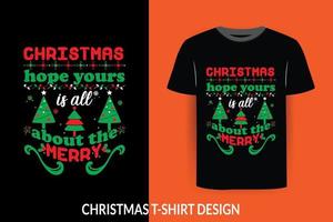 kerst t-shirt ontwerp vector