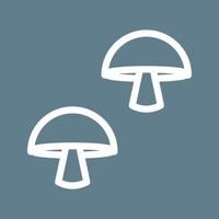 champignons lijn kleur achtergrond icoon vector