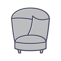 elegant stoel vector icoon